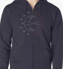 Schluck die Sonne Hoodie mit Reißverschluss