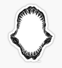Black Shark Jaws Sticker