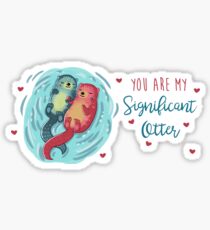 Bedeutender Otter Sticker
