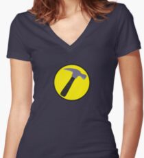 Captain Hammer Women's Fitted V-Neck T-Shirt