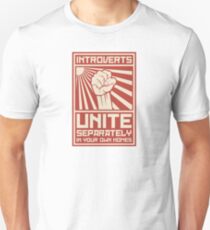 Introverts Unite Separately In Your Own Homes Unisex T-Shirt