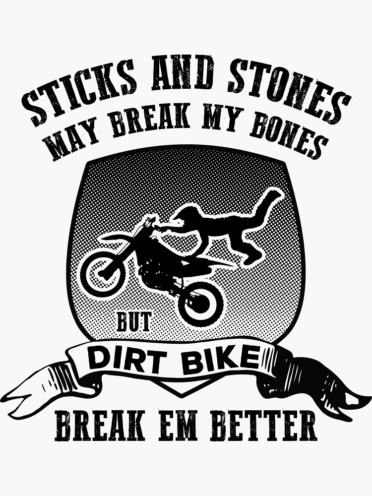 "Dirt Bike" Sticker by robcubbon Redbubble
