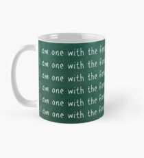 I Am One With The Force And The Force Is With Me - Chalk Board Mug