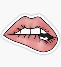 Lip Biting: Stickers | Redbubble