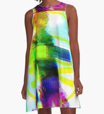 Glitchy Party Poison - Gerard Way - Danger Days Era A-Line Dress