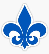 Fleur de Lis - Blue Sticker