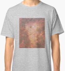 Faded Space Marble Orange and Red Sky's Classic T-Shirt