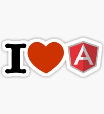 i love angularjs Sticker