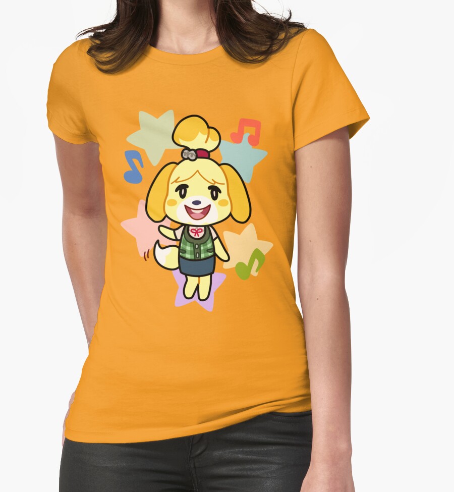 Download "Isabelle of Animal Crossing" Womens Fitted T-Shirts by ...