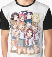 Aqours Love Live Sunshine Graphic T-Shirt