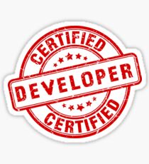 certified developer Sticker