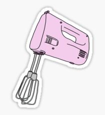 pink hand mixer Sticker