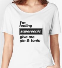 Oasis - Supersonic Lyrics design Women's Relaxed Fit T-Shirt