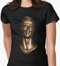 Cristiano Ronaldo Statue/Bust Women's Fitted T-Shirt