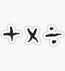 Plus, Multiply, Divide Sticker