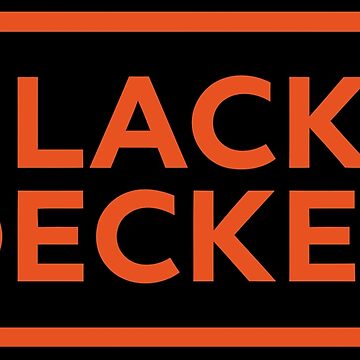 Black Decker Sticker for Sale by makanina