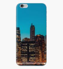 Manhattan at night panorama iPhone Case