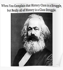 Lustige Geschichtsklasse Karl Marx Meme Poster