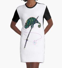 Samurai Chameleon T-Shirt Kleid