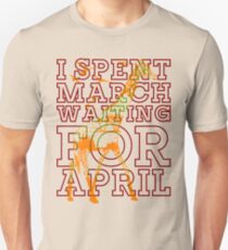 Giraffe I Spent March Waiting For April Unisex T-Shirt