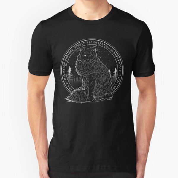 Forest Cat Slim Fit T-Shirt