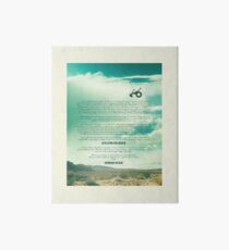Ride - Monologue Art Board