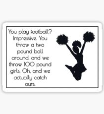 Cheer Quote Sticker