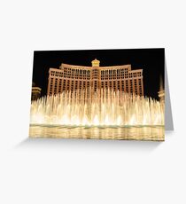 The fountains at Bellagio Greeting Card
