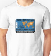 Internationale Zombie-Jagdgenehmigung Slim Fit T-Shirt