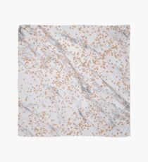 Rose gold diamond confetti on marble Scarf