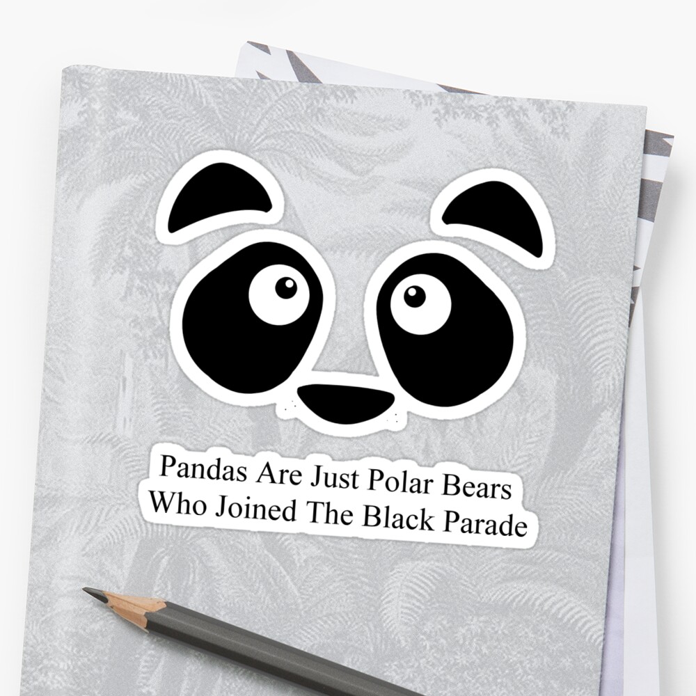  Emo  Panda Stickers  by marmardoesart Redbubble