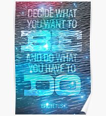Epictetus quote Poster