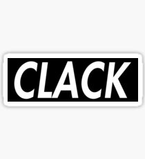 Clack - Black Sticker