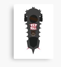 BTTF Pitbull Hover board Canvas Print
