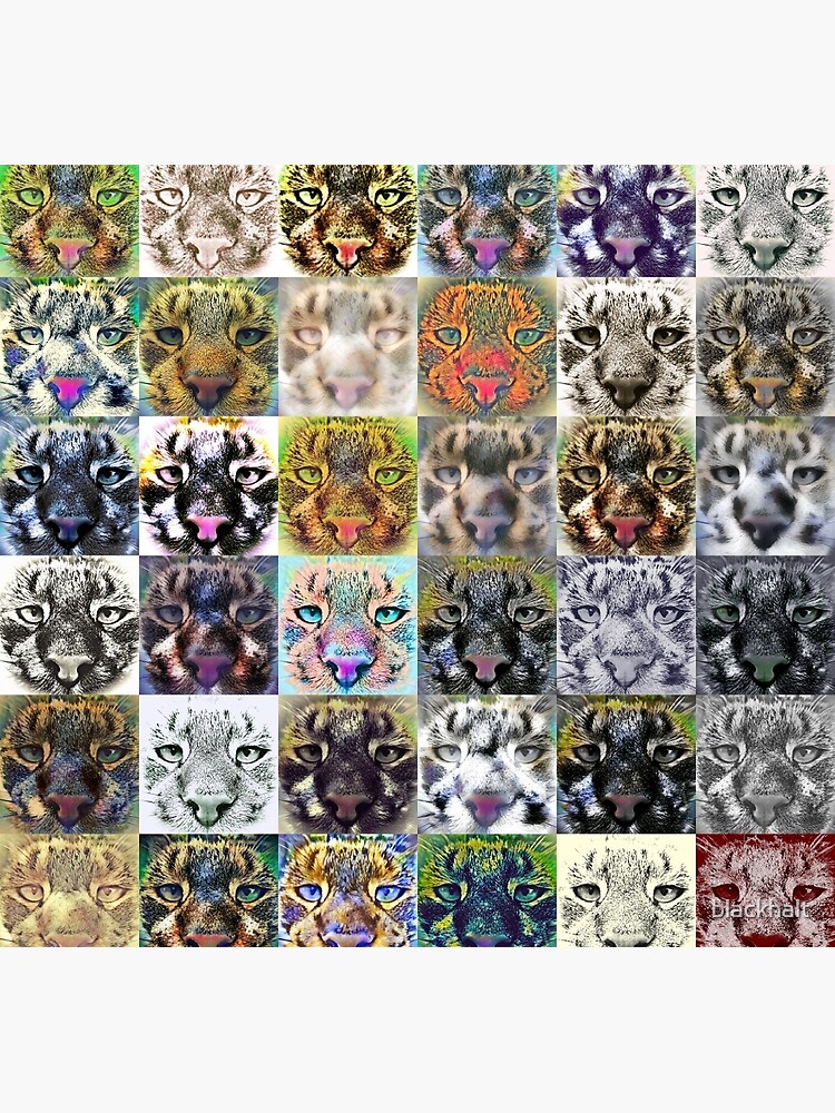 Artificial neural style wild cat by blackhalt