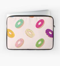 Donuts Pattern | Pastel Pink Laptop Sleeve
