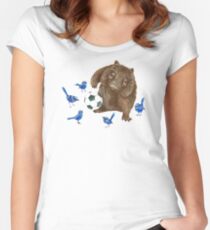 Wrens football Wombat Women's Fitted Scoop T-Shirt