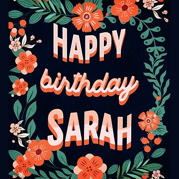 Poster for Sale mit "Alles Gute zum Geburtstag Sarah" von Eklectikos