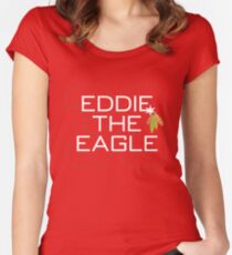 Eddie the Eagle Women's Fitted Scoop T-Shirt