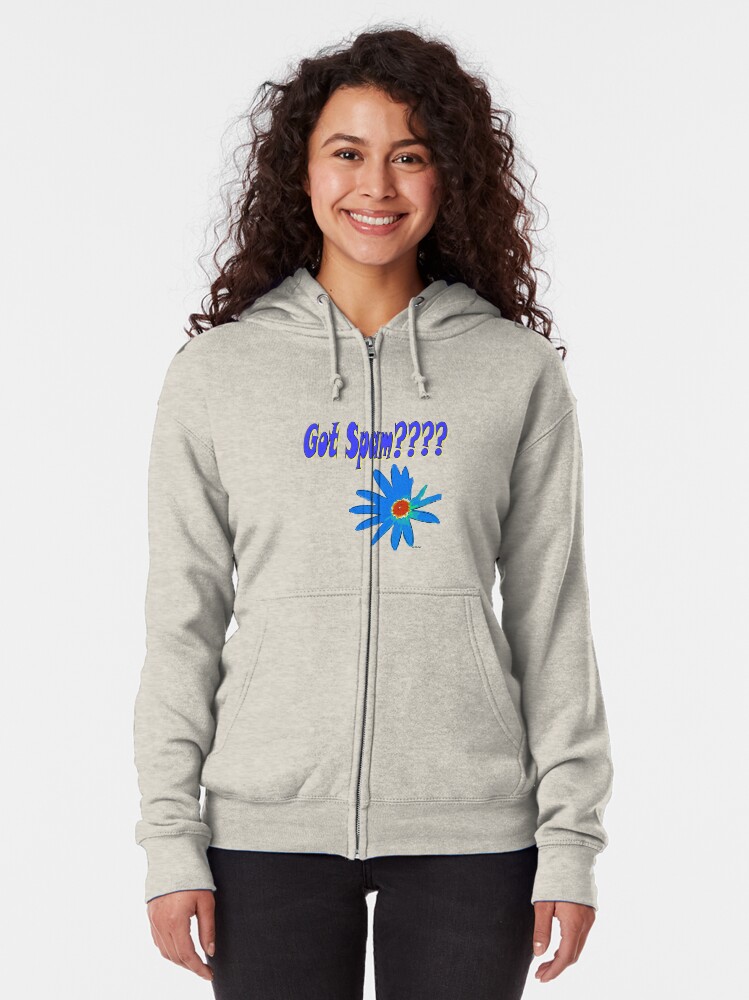 Alternate view of Got Spam ????? Zipped Hoodie