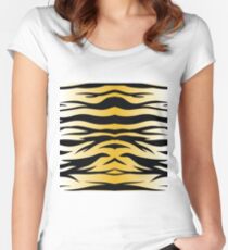 zoo pattern Women's Fitted Scoop T-Shirt