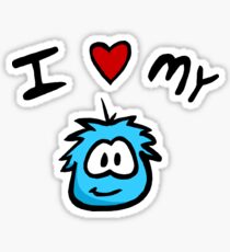 I Love My Puffle Sticker