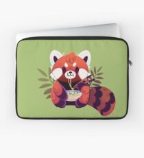 Red Panda Eating Ramen Laptop Sleeve