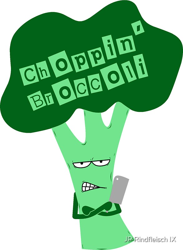 "Choppin' Broccoli" Stickers by JohnCheshire Redbubble