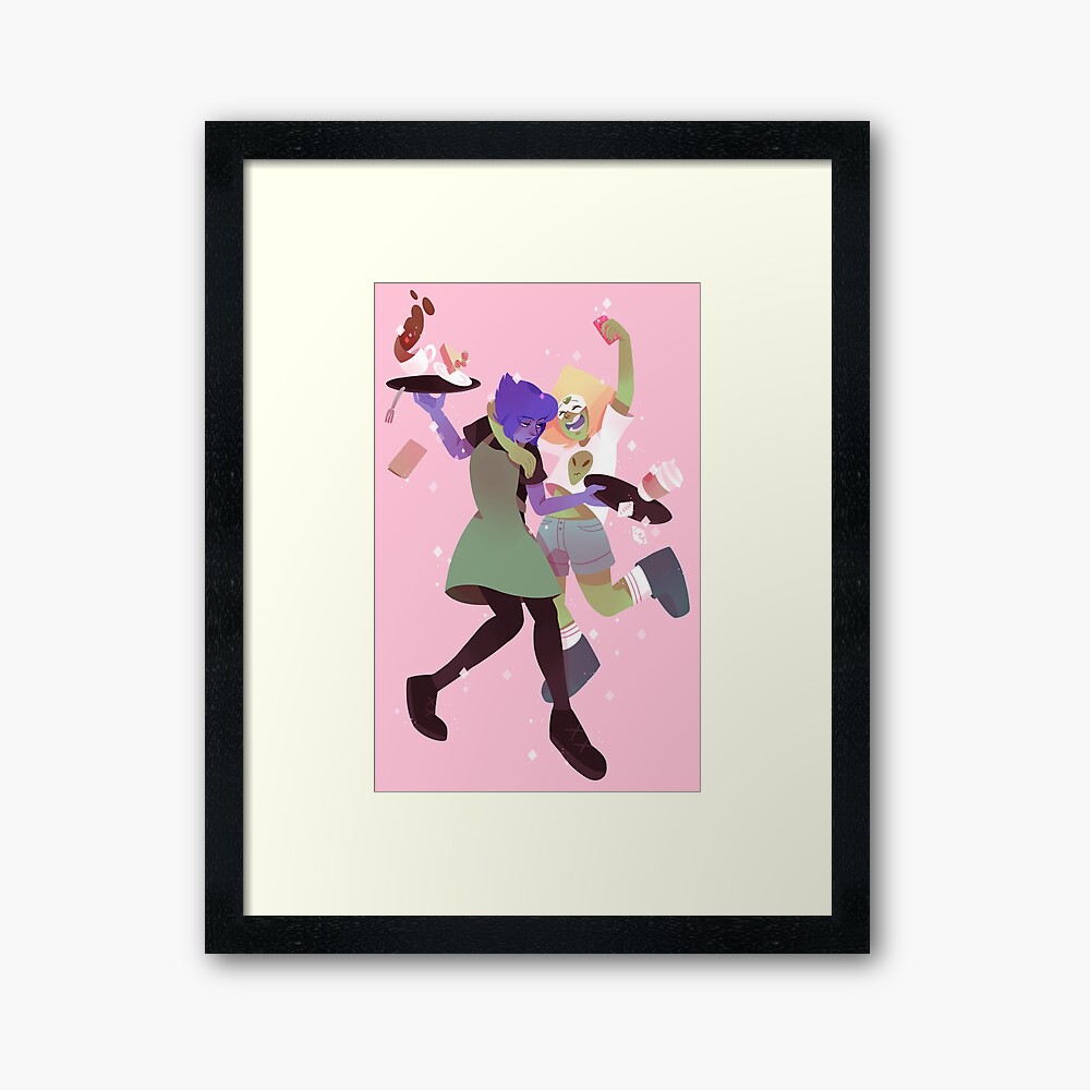 Coffee crumbles Framed Art Print
