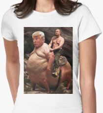 Putin riding Trump Women's Fitted T-Shirt