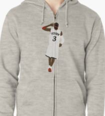 Allen Iverson Hand To Ear Zipped Hoodie