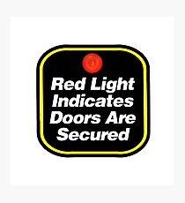 Arctic Monkeys - Red Light Indicates Doors are Secured Photographic Print