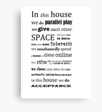 In This House by Leah Kelley Canvas Print