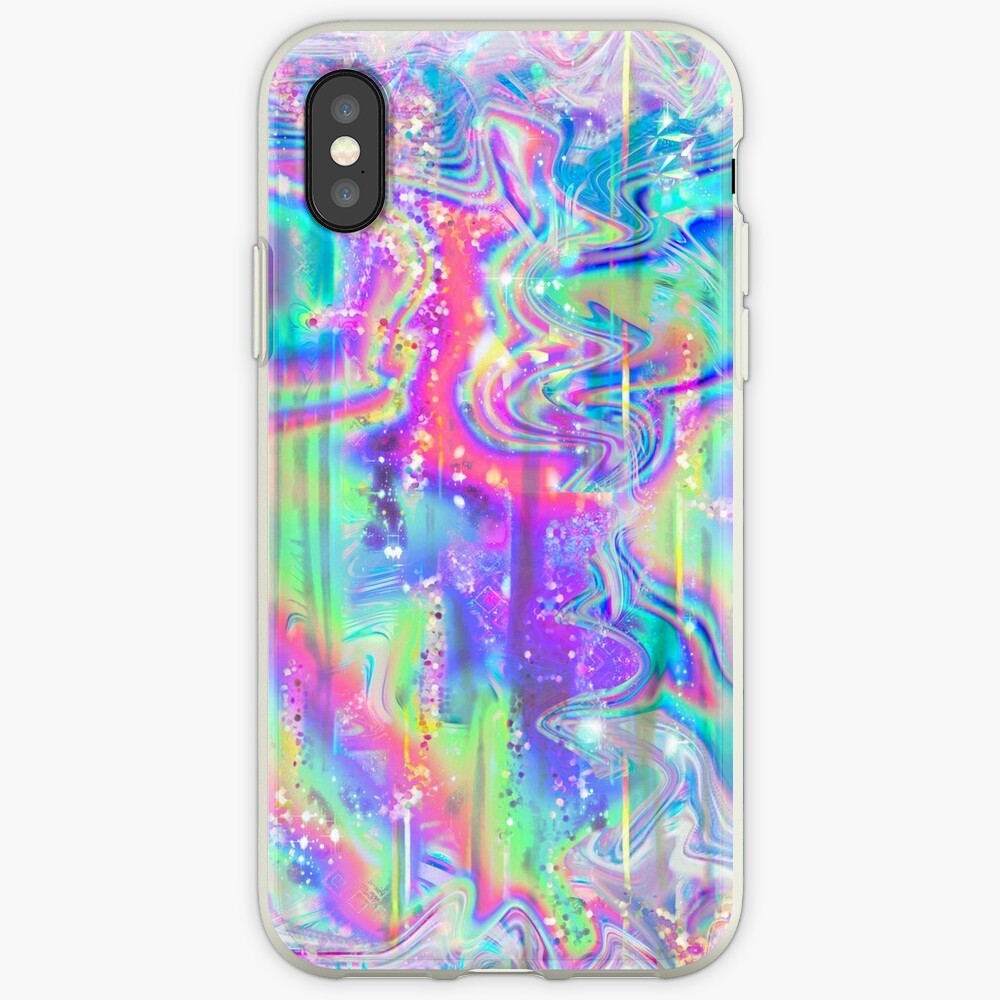 Psychedelic Holographic Texture iPhone Case & Cover